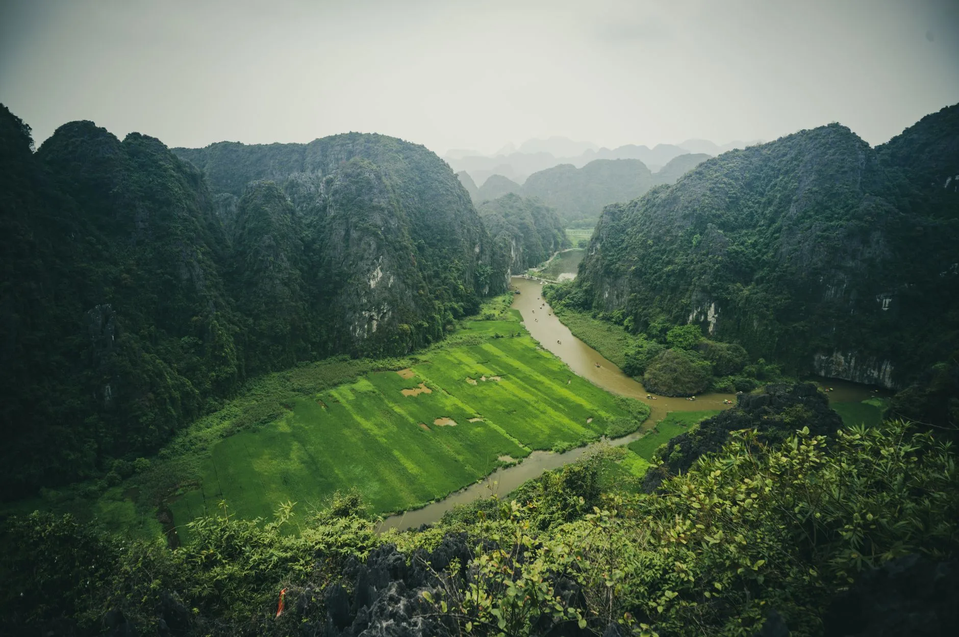 Tam Cốc : rizières, falaises et vélo